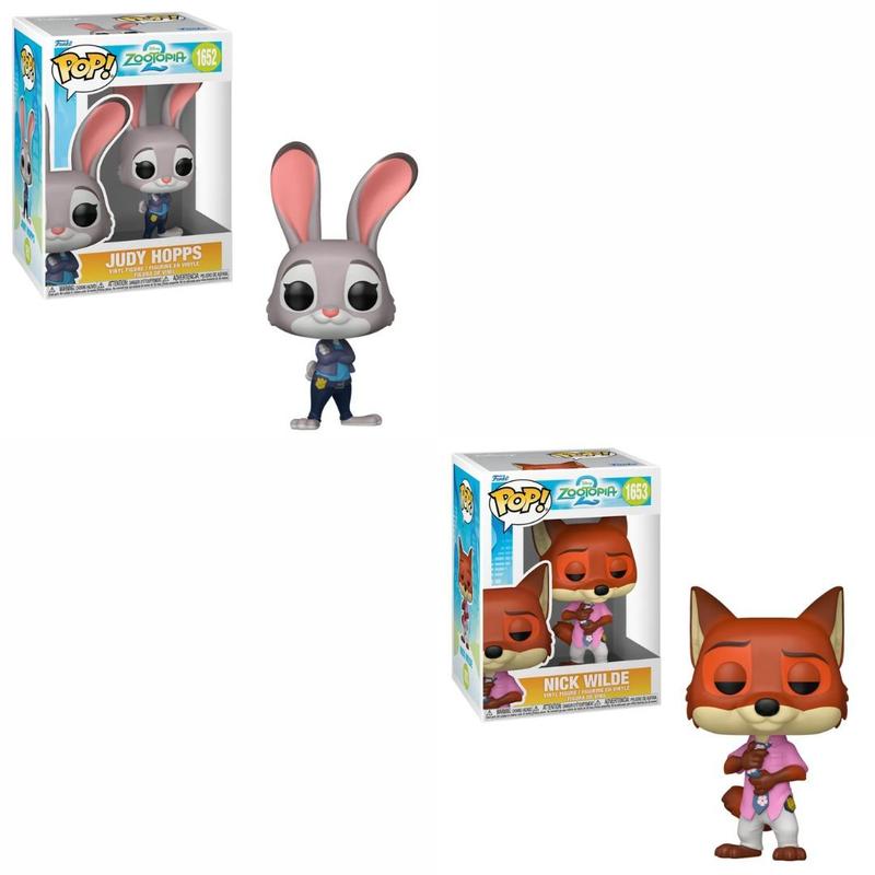 Funko Pop Zootopia 2 Judy Hopps 1652 e Nick Wilde 1653 - Funko